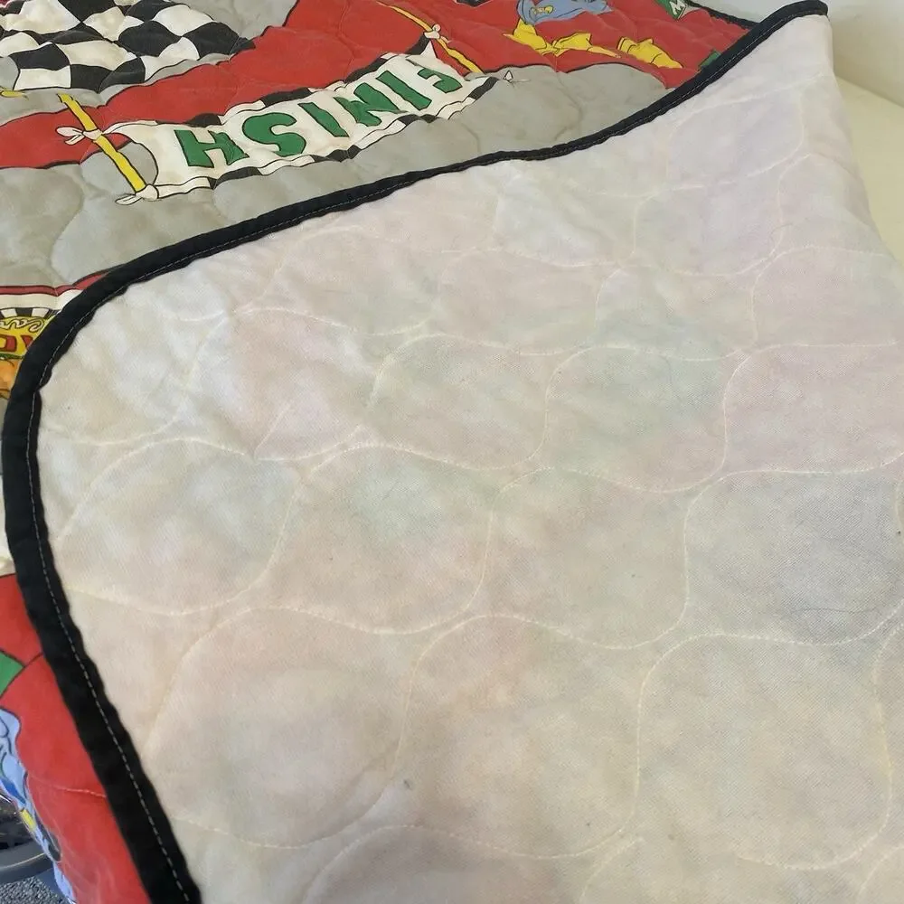 VTG 90s Disney Mickey Mouse & Friends Toddler Bedding Fitted Flat Sheets Blanket